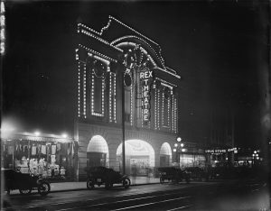 Rex Theatre, 25 West Hastings Street, Vancouver, BC, opened December 20, 1913.