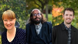 Headshots of Dr. Kirsty Johnston, Dr. Stefan Sunandan Honisch, and Matthew Tomkinson