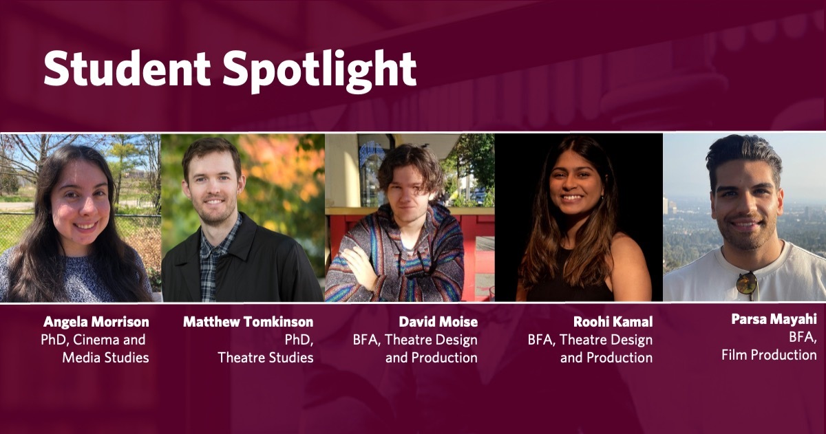 Student Spotlight Department Of Theatre Film Student Spotlight Department Of Theatre Film